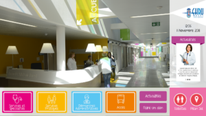 Application Programming Interface in wayfinding kiosk of CHU Brest